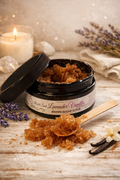 Root & Soul Lavender Vanilla Brown Sugar Scrub- Exfoliating Glow Polish (7.5 oz)